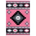 Manmade 1 ft. 10 in. x 2 ft. 8 in. Bristol Caliente Pink Rectangle Accent Rug MA2625563